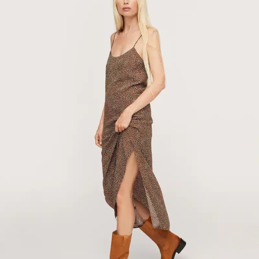 MANGO | flowy printed dress
